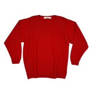 Vintage Lambswool Fine Gauge Sweater Lightweight Pure New Wool Made in UK Sz 16